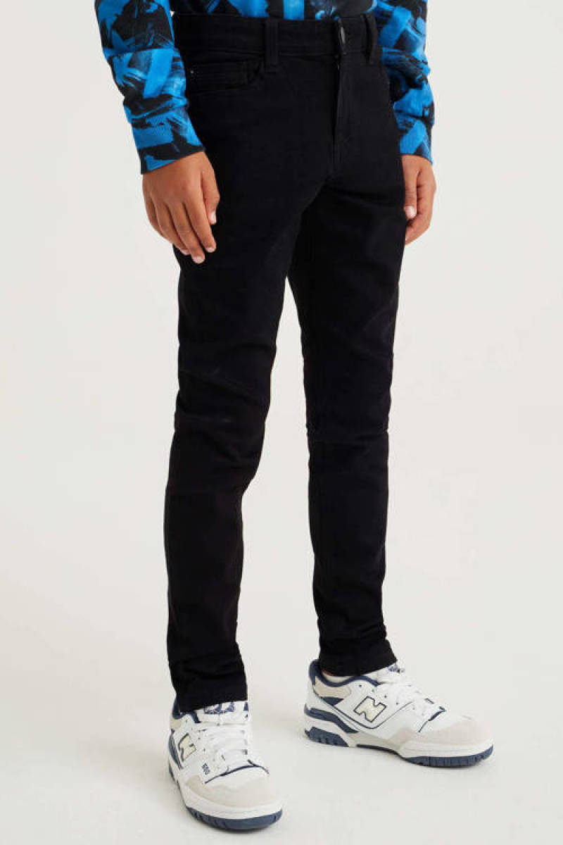 WE Fashion regular fit jeans black uni