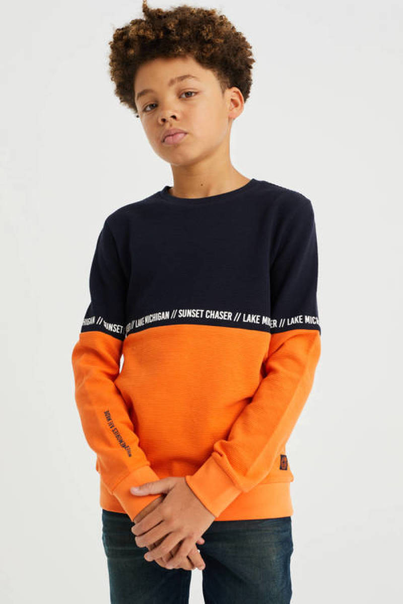 WE Fashion longsleeve oranje
