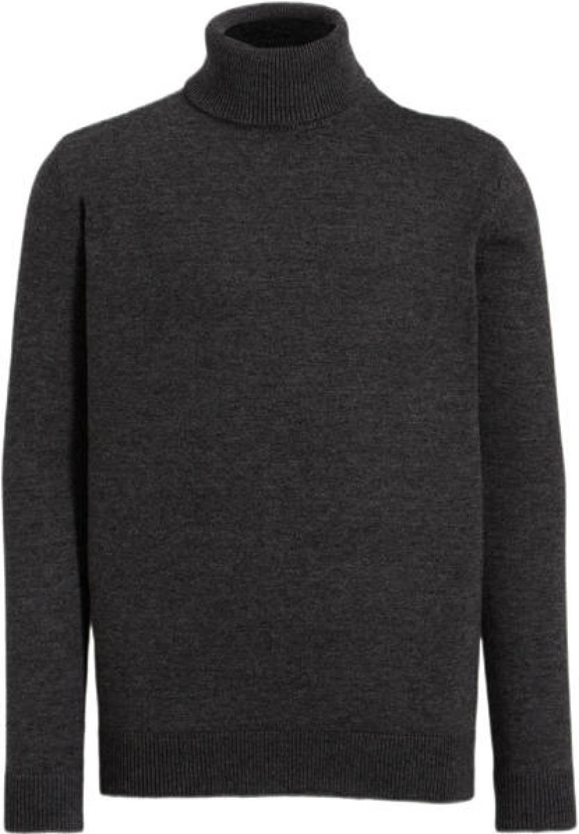 anytime longsleeve met col donkergrijs