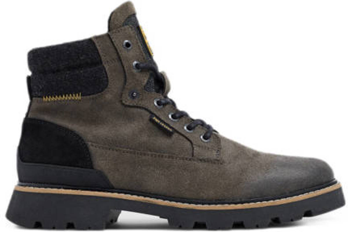 PME Legend Dragan suède veterboots donkergrijs