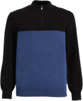 anytime schipperstrui blauw/zwart