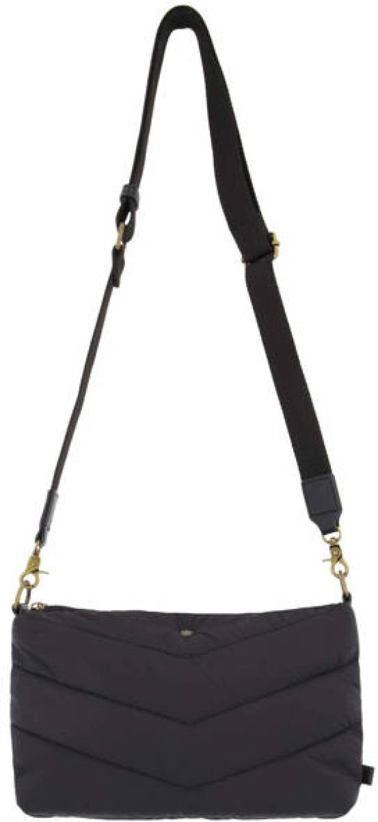 Zusss gewatteerde crossbody tas zwart