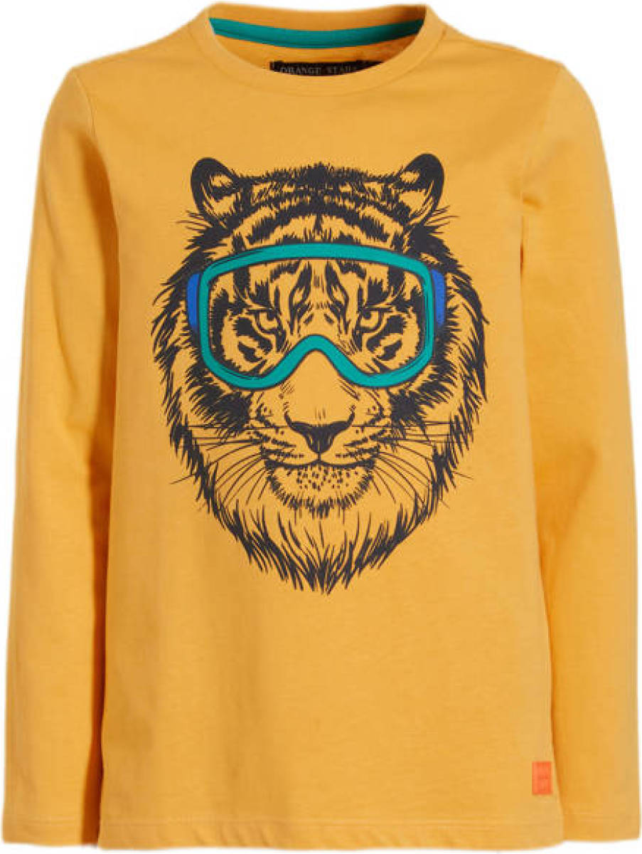 Orange Stars longsleeve Nicolai geel