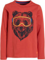 Orange Stars longsleeve Nicolai rood