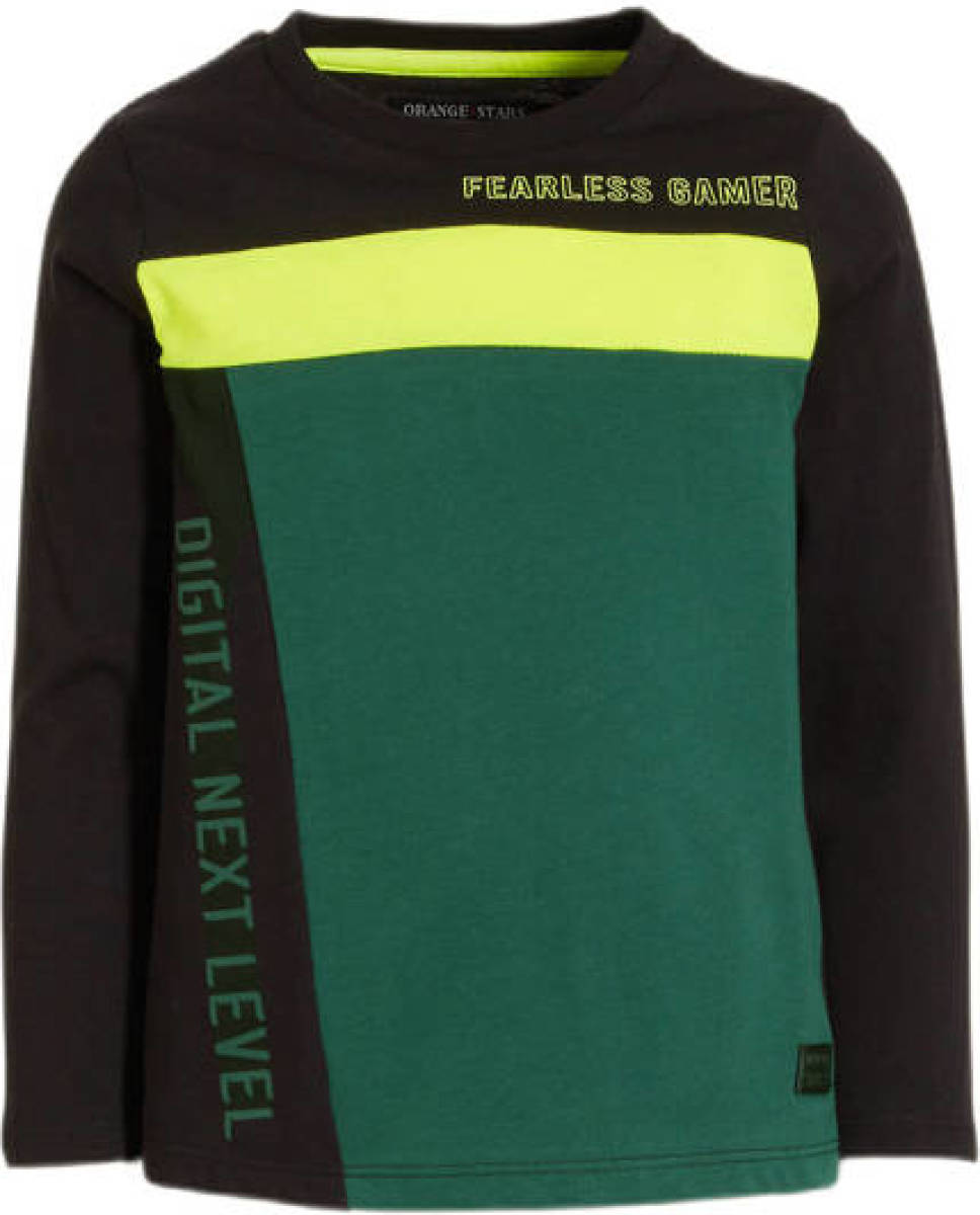 Orange Stars longsleeve Nikos groen
