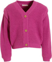Orange Stars gebreide vest Nadi magenta