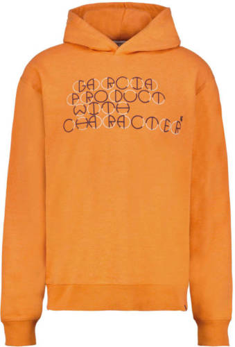 Garcia hoodie met printopdruk sunset orange