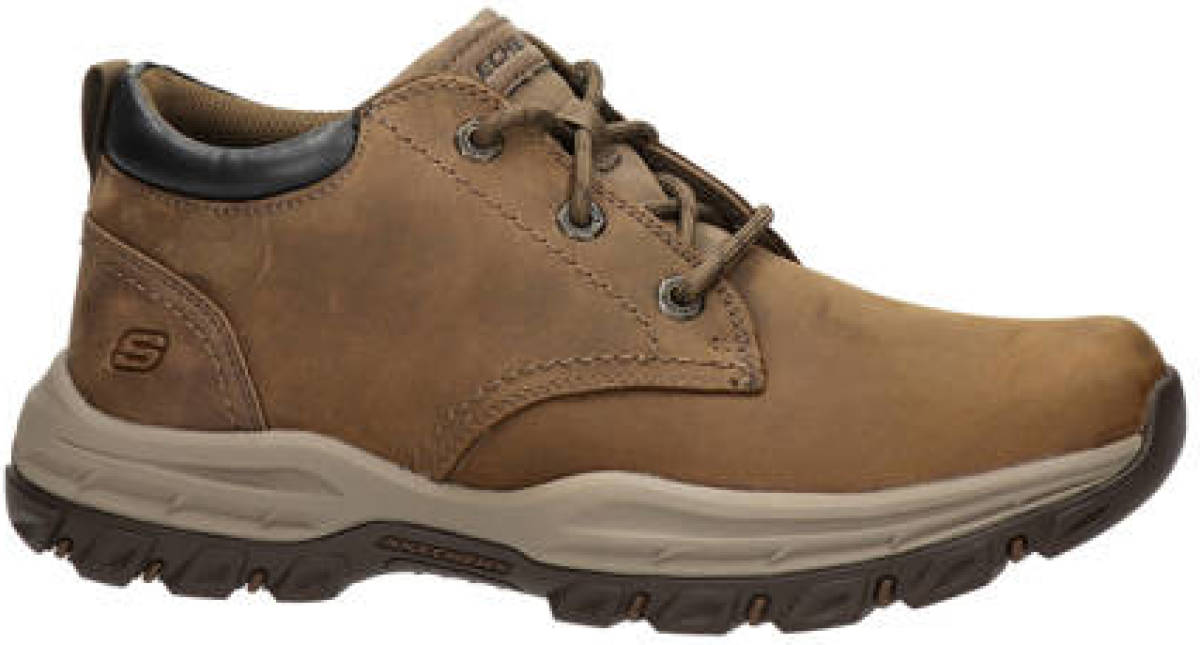 Skechers Knowlson Relaxed Fit gewaxt nubuck wandelschoenen bruin