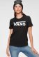 Vans T-shirt zwart/wit