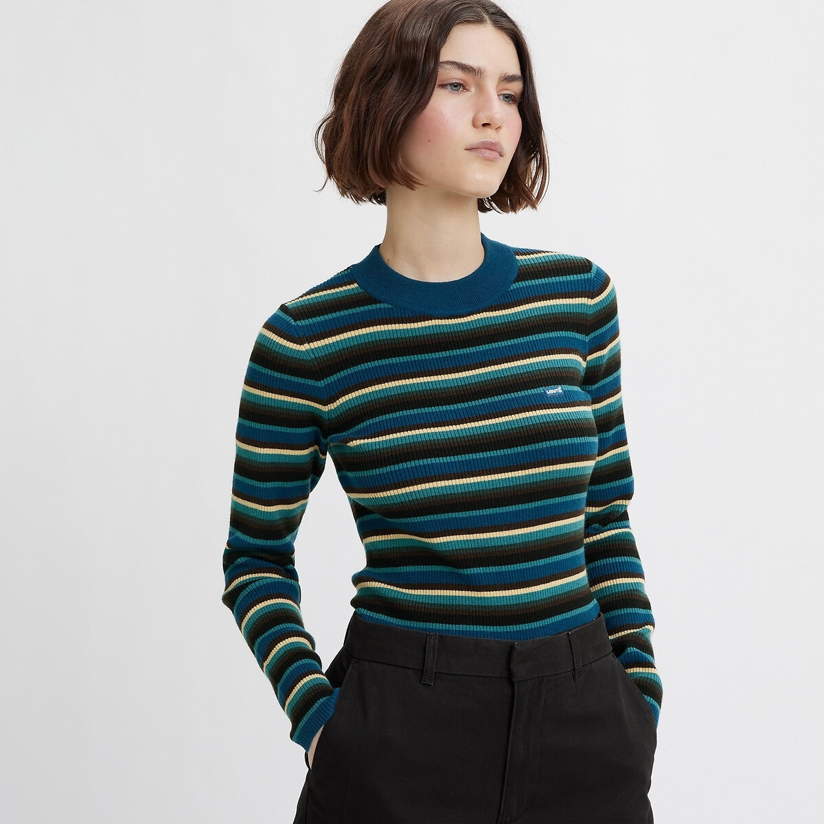 Levi's gestreepte top blauw