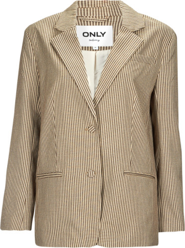 Only geruite oversized blazer ONLMOLLY beige