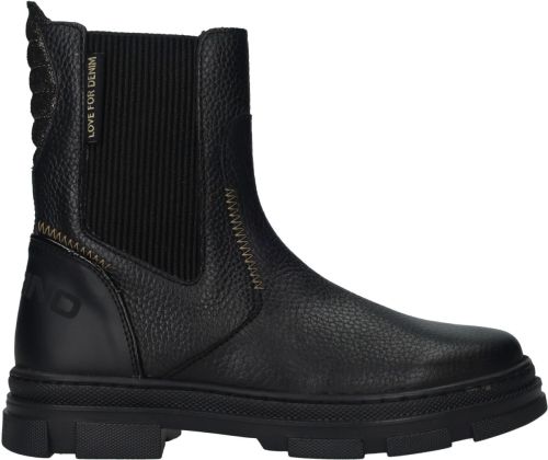 Vingino Jodie leren enkelboots zwart