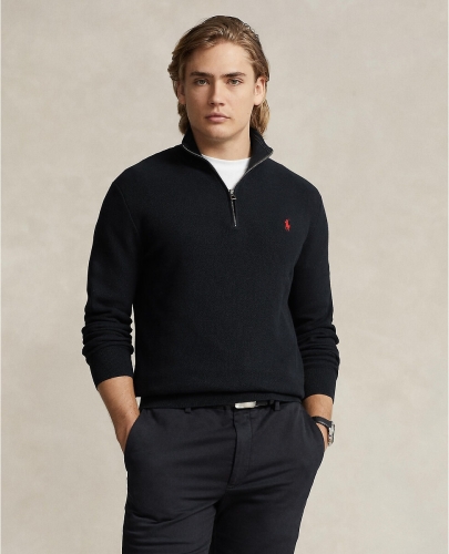 Polo ralph lauren trui met logo en borduursels polo black