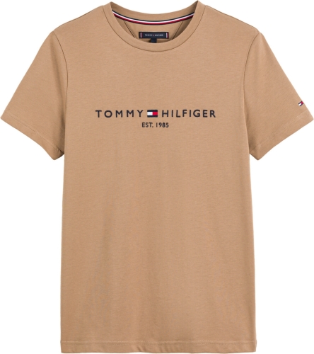 Tommy hilfiger slim fit T-shirt met printopdruk kaki