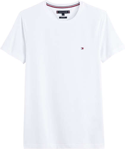 Tommy hilfiger slim fit T-shirt met logo wit