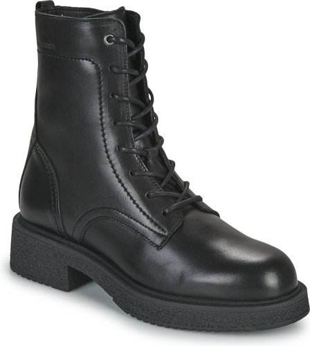 Bullboxer Mira leren veterboots zwart