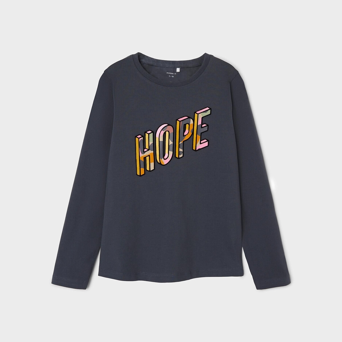 NAME IT KIDS longsleeve NKFONOW met printopdruk donkerblauw