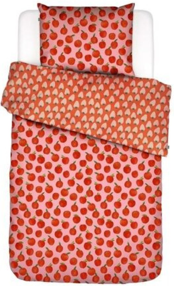 Essenza & Co perkalkatoenen dekbedovertrek 1 persoons Vitamin Boost (140x220 cm)