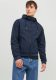 Jack & Jones ESSENTIALS softshell jas JJEBASIC met logo donkerblauw