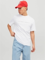 Jack & Jones ESSENTIALS T-shirt JJESTAR met logo wit