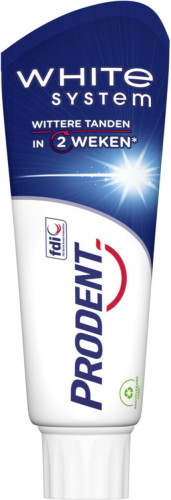 Prodent White System tandpasta - 12 x 75 ml - voordeelverpakking