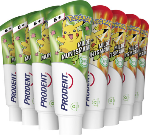 Prodent Kids 6+ jaar Pokémon tandpasta - 12 x 75 ml - voordeelverpakking