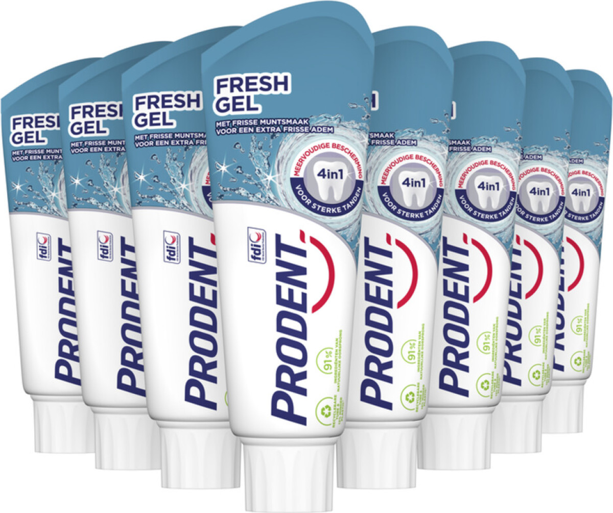 Prodent Fresh Gel tandpasta - 12 x 75 ml - voordeelverpakking