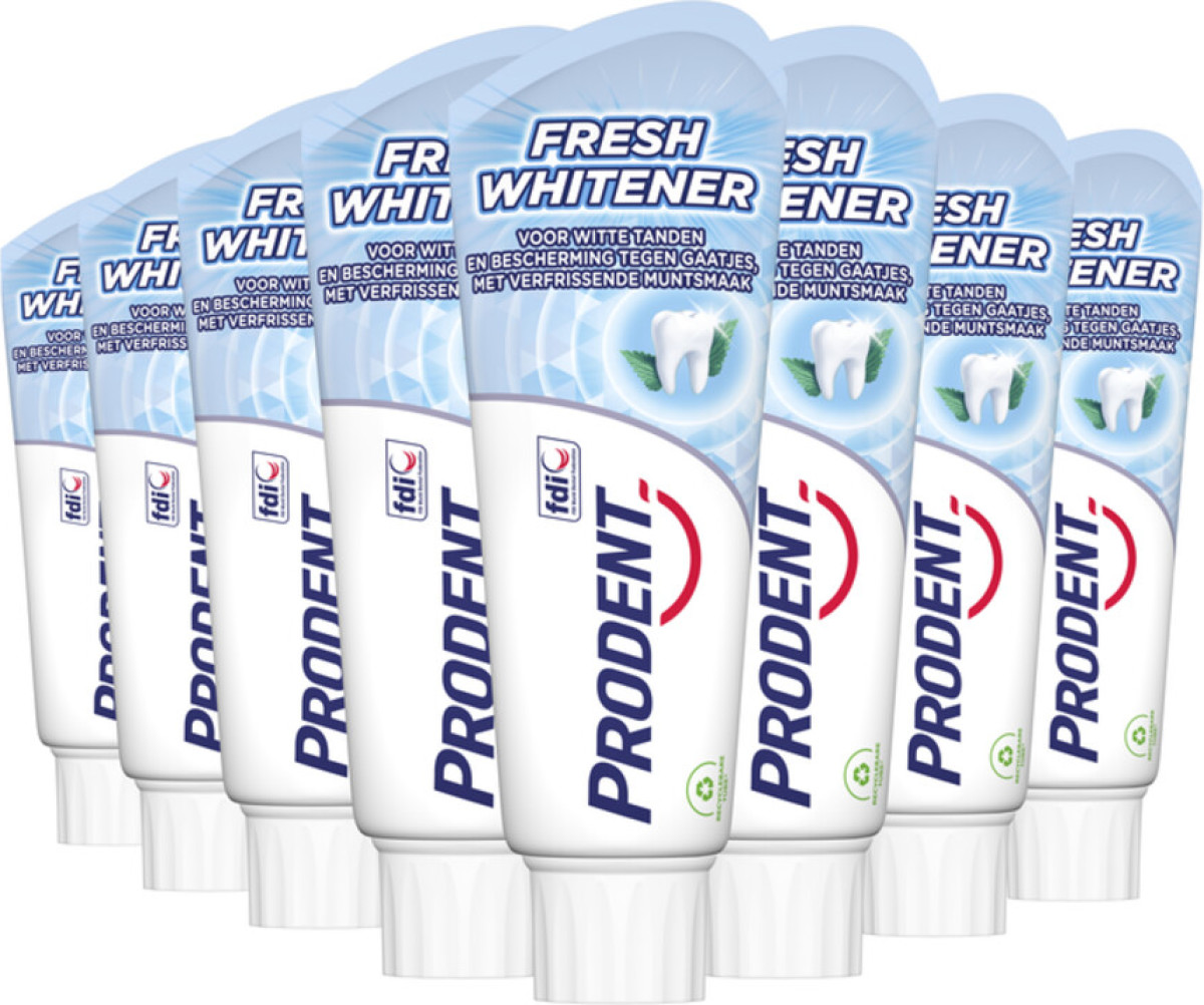 Prodent Fresh Whitener tandpasta - 12 x 75 ml - voordeelverpakking
