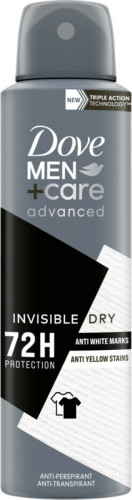Dove Men+Care Advanced Invisible Dry anti-transpirant deodorant spray - 6 x 150 ml - voordeelverpakking