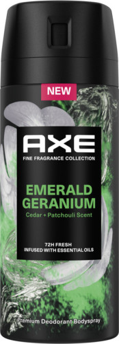 Axe Fine Fragrance Collection Emerald Geranium Premium deodorant bodyspray - 6 x 150 ml - voordeelverpakking