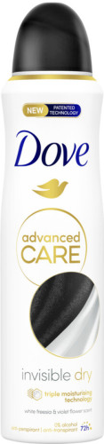 Dove Advanced Care Invisible Dry anti-transpirant deodorant spray - 6 x 150 ml - voordeelverpakking