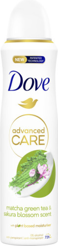Dove Advanced Care Matcha & Sakura anti-transpirant deodorant spray - 6 x 150 ml - voordeelverpakking