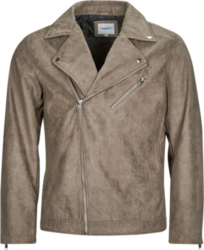 Leren Jas Jack & Jones  JJROCKY FAUX SUEDE BIKER JACKET