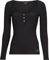 T-Shirt Lange Mouw Guess  LS KARLEE JEWEL BTN HENLEY
