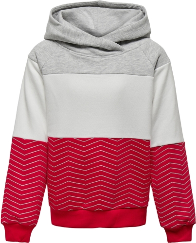 Sweater Only  KOGMADDIE L/S BLOCK HOODIE CS SWT