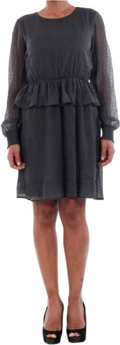 Jurk VERO MODA  10196226 VMKIM L/S SHORT DRESS O17 ASPHALT