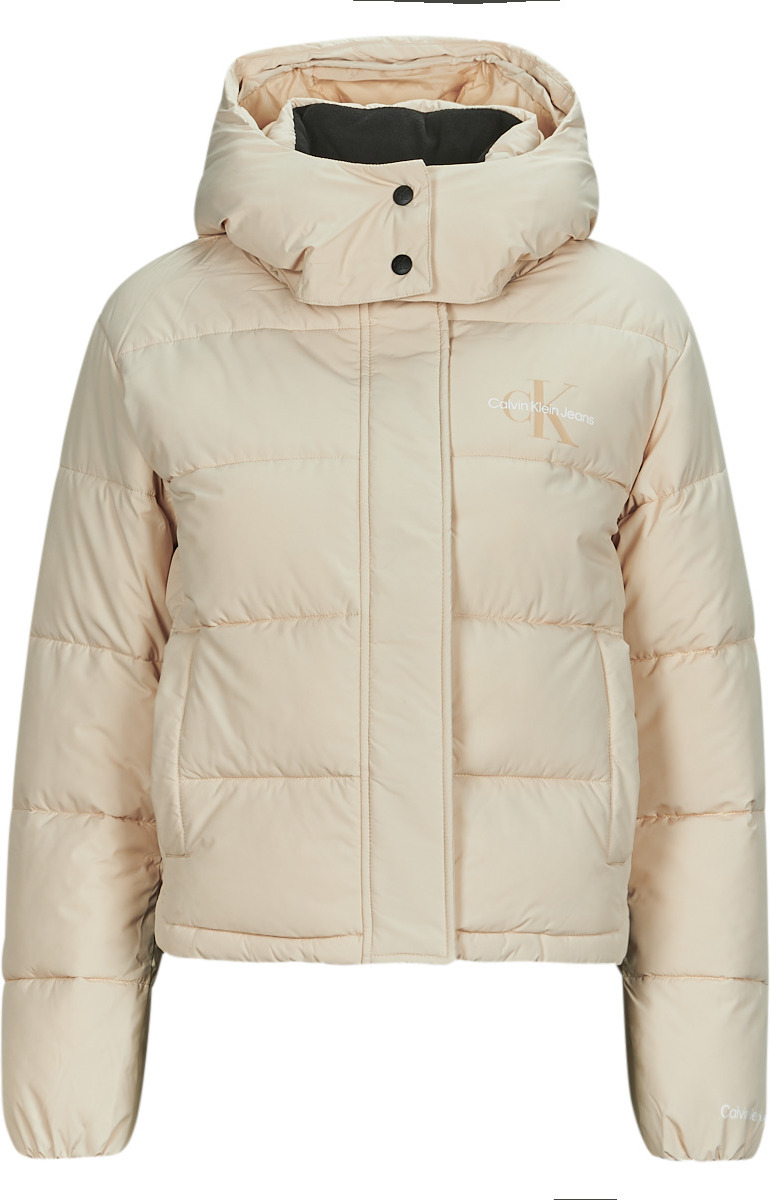 Donsjas CALVIN KLEIN JEANS  MONOLOGO NON DOWN SHORT PUFFER