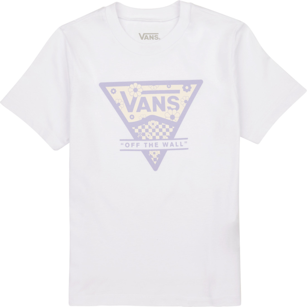 T-shirt Korte Mouw Vans  CHECKER FLORAL TRIANGLE BFF