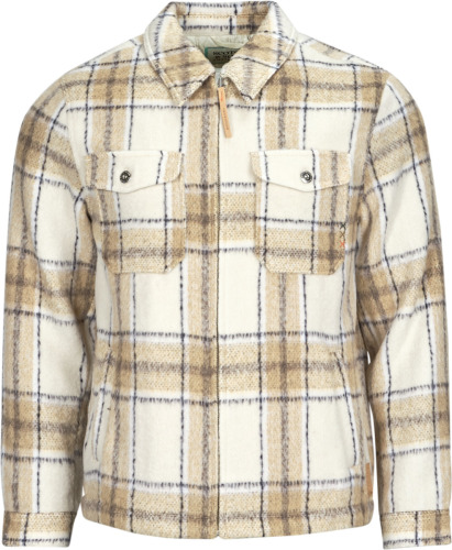 Windjack Scotch & Soda  Wool-Blend Zip-Thru Check Overshirt