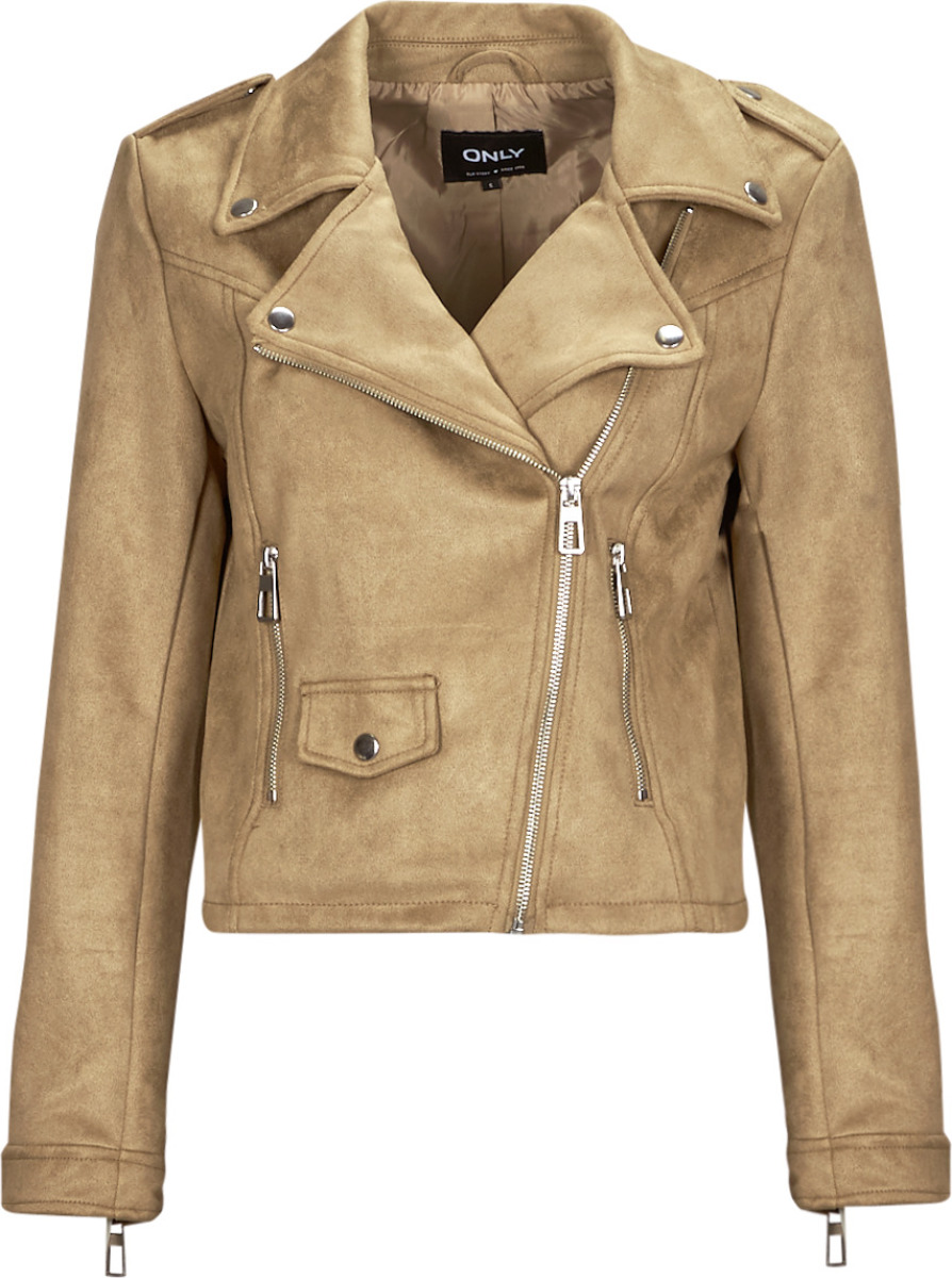 Leren Jas Only  ONLSCOOTIE FAUX SUEDE BIKER JACKET OTW