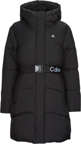 Donsjas CALVIN KLEIN JEANS  LOGO BELT LONG PUFFER