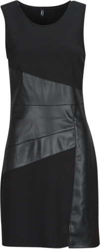 Korte Jurk Only  ONLMARIANNE FAUX LEATHER MIX DRESS OTW