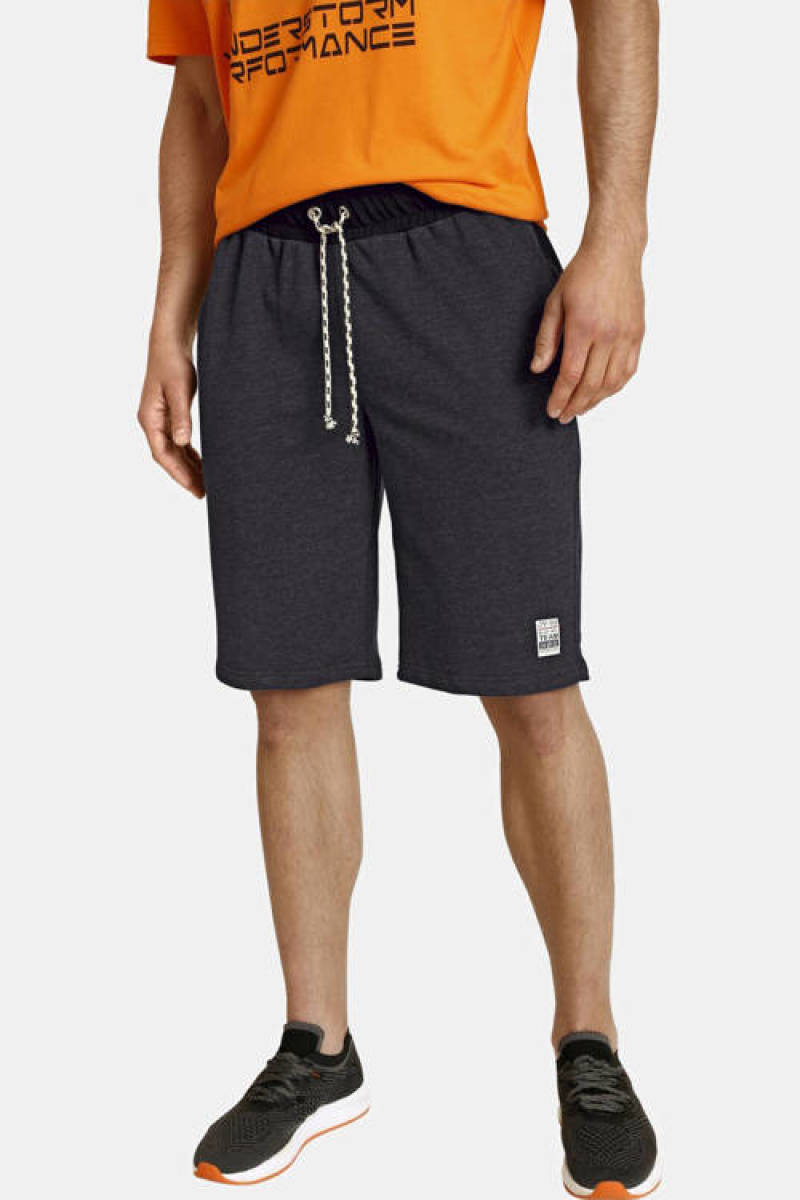 Jan Vanderstorm regular fit short WALI Plus Size zwart