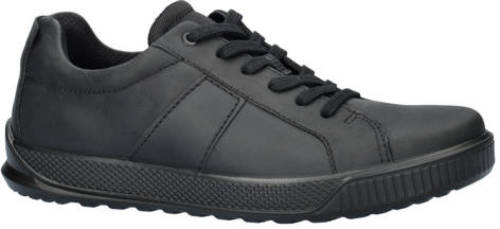 Ecco Byway leren sneakers zwart