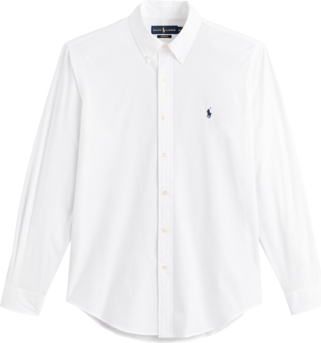 Polo ralph lauren custom fit overhemd met stretch white