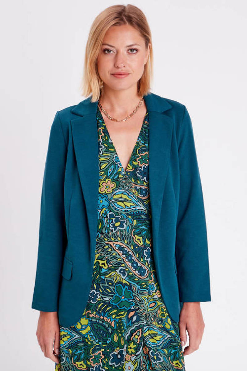 Cache Cache rechtvallende blazer deep teal