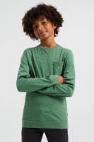 WE Fashion gemêleerde longsleeve groen
