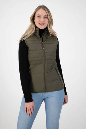 Kjelvik outdoor bodywarmer Denise olijfgroen