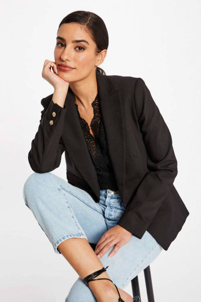 Morgan getailleerde blazer zwart