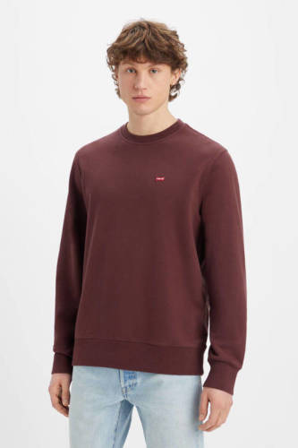 Levi's sweater met logo bruin